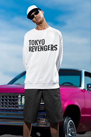 Tokyo Revengers Baskılı Unisex Oversize Anime Sweatshirt