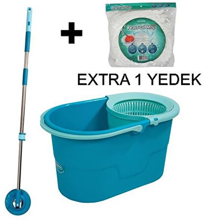 Motek Fix Mop Seti Temizlik Seti+1Adet Extra Yedek Püskül