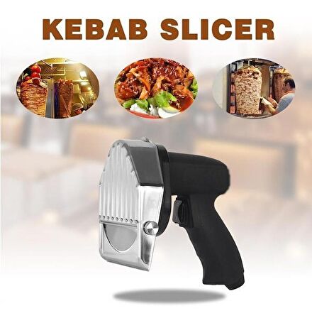 Döner Kesme Makinası Elektirikli+Yedek Tavuk Döner Kesme Bıçağı+Ful yedek parça seti