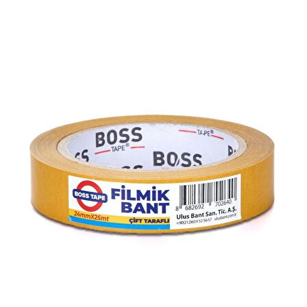 Geseus Boss Çokamaçlı Çift Taraflı Filmik Bant 24mmx25mt