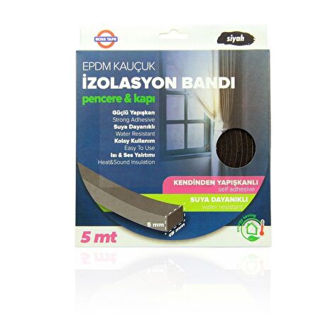 Geseus Epdm Pencere İzalasyon Bantı 15 Mmx5 Mt