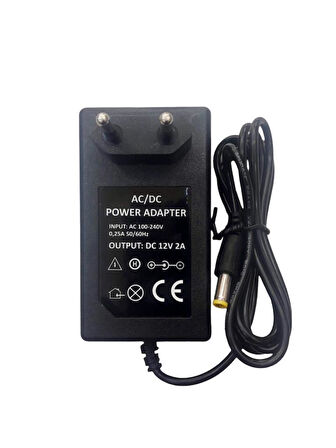 12 Volt 2Amper 24 Wat Çok Amaçlı Switch Mode Adaptör Güçkaynağı