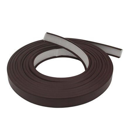 Kendinden Yapışkanlı Masa,Raf,Dolap,Tezgah,Mobilya Kenar Bandı 18mmX5 Metre-Koyu Kahve