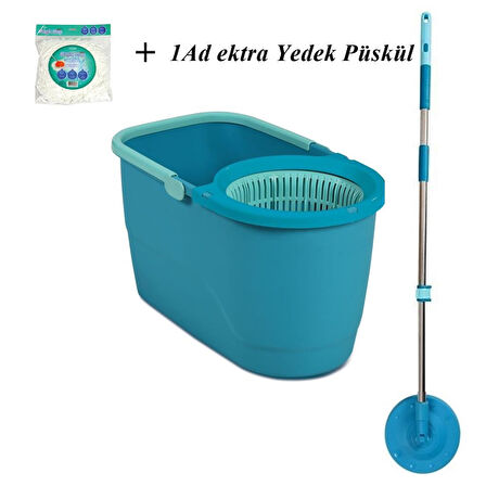 Motek Trend Mop Temizlik Kovası Microfiber Temizlik Seti+1 Yedek Püskül