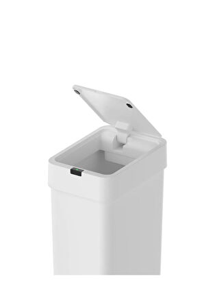 Sensörlü Otomatik Slim Çöp Kovası 9 Litre Plastik Beyaz Yerli Üretim