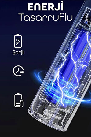 Yeni Nesil Şarjlı Masaüstü Uv Işıklı Sivrisinek Öldürücü Elektrikli Raket Stantlı Sinek Tuzağı Çift kullanımlı-806L