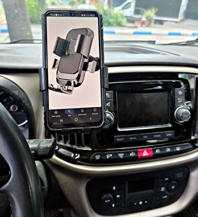 Araç İçi Telefon Tutucu Havalandırma Menfezine Monte Edilir( L) Kancası İle Çok Güçlü Tutunma