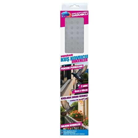 Kuş Kovucu Kuş Kondurmaz Dikenler 8cmx40cm 2 Adet
