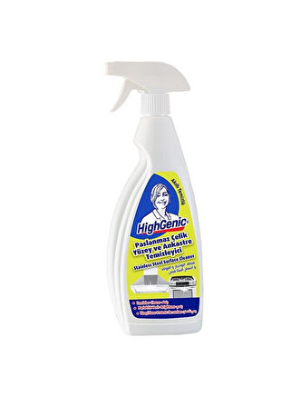 Geseus Highgenic Paslanmaz Çelik ve Ankastre Yüzey Temizleyici, Parlatıcı, Koruyucu 750ml