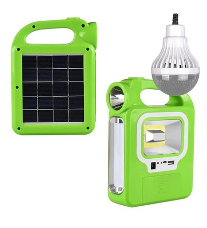 Geseus Led Solar Powerbank Özellikli Güneş Enerjili Işıldak 1 Ampul Hediye