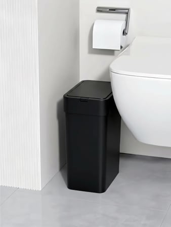Sensörlü Çöp Kovası Otomatik Slim 9 Litre Plastik Siyah Yerli Üretim