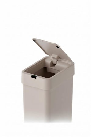Sensörlü Çöp Kovası Otomatik Slim 9 Litre Plastik Bej Yerli Üretim- BEJ