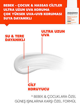 Güneş Koruyucu Set: Güneş Koruyucu 50ml Krem +150 ml Sprey +75 ml Bebek Sprey + Nemlendirici Krem
