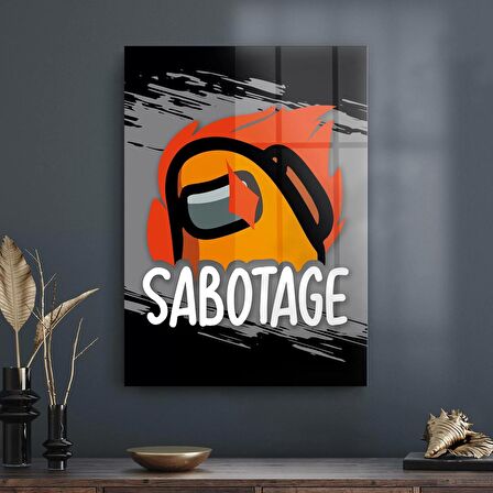 Decovetro Cam Tablo Gamer Sabotage Among Us