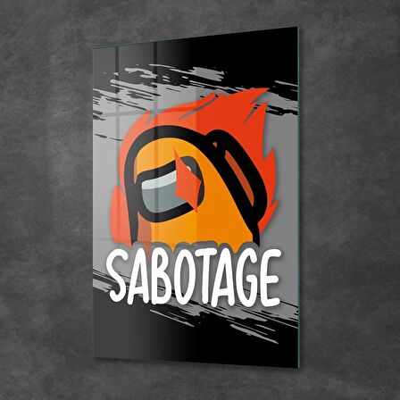 Decovetro Cam Tablo Gamer Sabotage Among Us