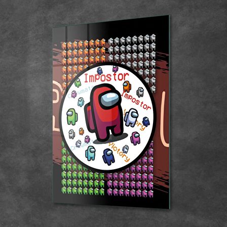 Decovetro Cam Tablo Gamer Renkli Among Us