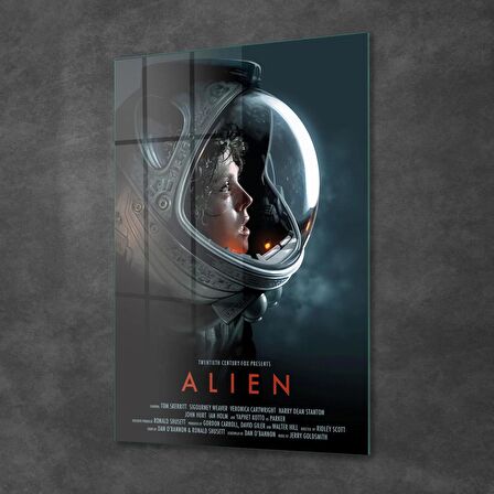 Decovetro Cam Tablo Alien Film Afişi