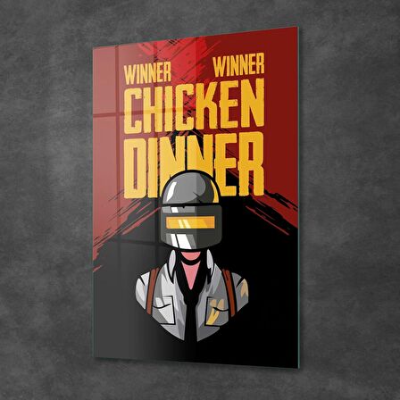 Decovetro Cam Tablo Pubg Chicken Dinner