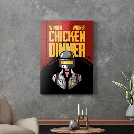 Decovetro Cam Tablo Pubg Chicken Dinner