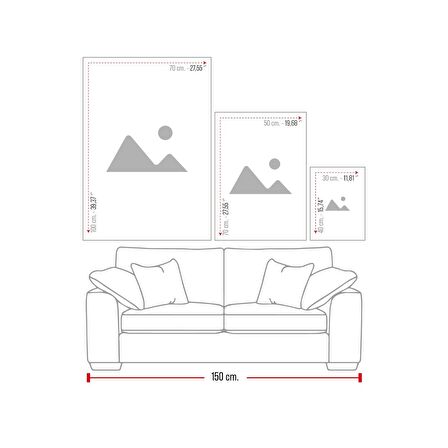Decovetro Cam Tablo Minimal Geyik Desenli