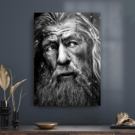 Decovetro Cam Tablo Siyah Beyaz Gandalf