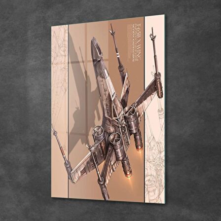 Decovetro Cam Tablo Star Wars X Wing Poster