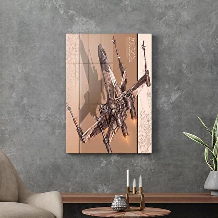 Decovetro Cam Tablo Star Wars X Wing Poster