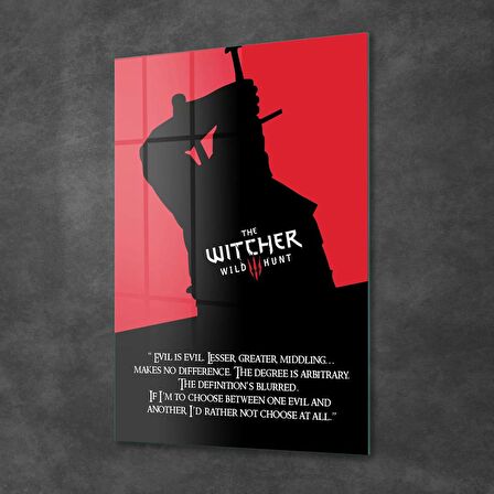 Decovetro Cam Tablo Witcher Evil is Evil