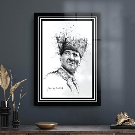 Decovetro Cam Tablo Gazi Mustafa Kemal