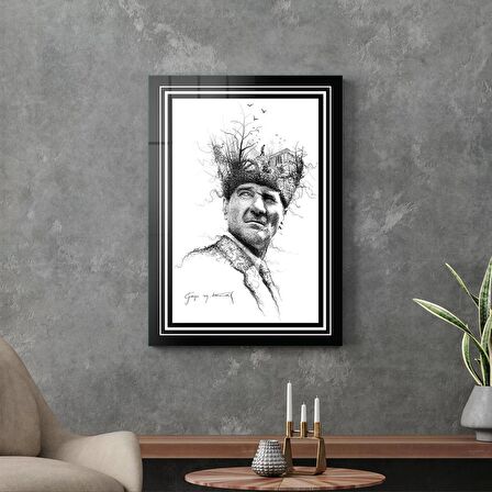 Decovetro Cam Tablo Gazi Mustafa Kemal