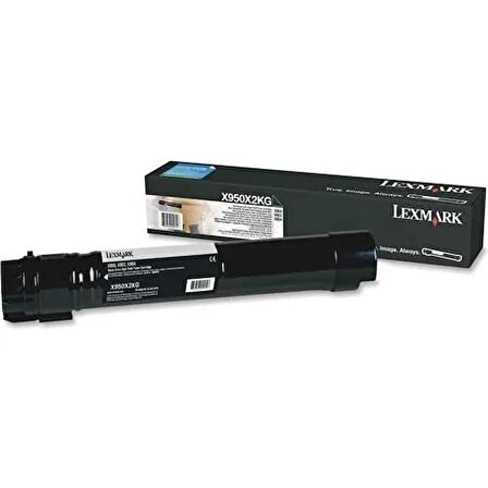 Lexmark X950X2KG Siyah Spot Orjinal Spot Orjinal Toner - X950DE/X952DE/X954DE 32.000 Sayfa