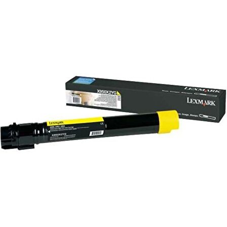 Lexmark X950X2YG Sarı Spot Orjinal Spot Orjinal Toner - X950DE/X952DE/X954DE 22.000 Sayfa
