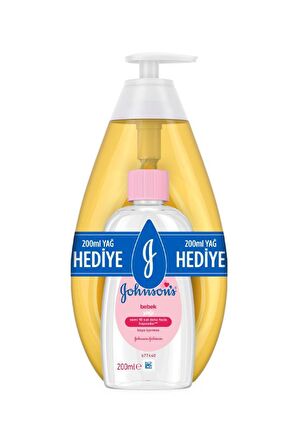 Johnson's Baby 750 ml Şampuan + 200 ml Yağ Hediye