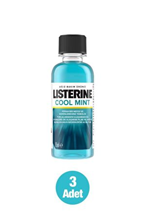 Listerine Cool Mint Ağız Bakım Suyu 95 ml x3