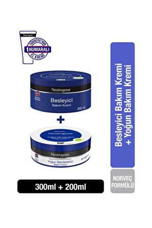 Neutrogena Besleyici Tüm Cilt Tipleri için  Vücut Kremi 200 ml & Besleyici Bakım Kremi 300 ml 