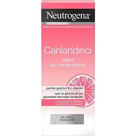 Neutrogena Canlandırıcı Pembe Greyfurt & C Vitamini Yağsız Yüz Nemlendiricisi 50 Ml