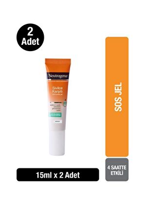 Neutrogena Visibly Clear Sivilce Karşıtı Sos Hızlı Etkili Akne Jeli 15 Ml X2