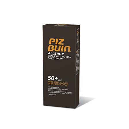 Piz Buin 50+ Faktör Nemlendirici Hassas Ciltler İçin Renksiz Yüz Güneş Koruyucu Krem 50 ml