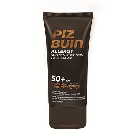 Piz Buin 50+ Faktör Nemlendirici Hassas Ciltler İçin Renksiz Yüz Güneş Koruyucu Krem 50 ml