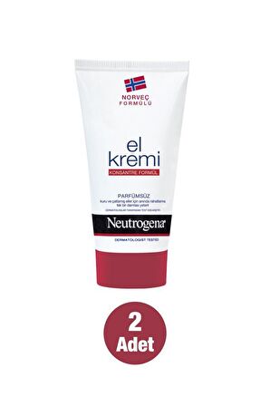 Neutrogena Norveç Formülü El Kremi Parfümsüz 75 Ml X 2 Adet