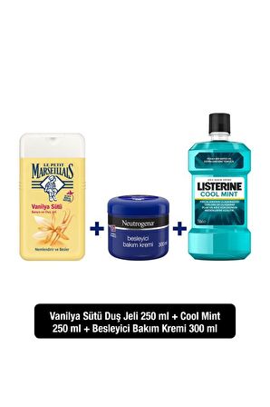 Le Petit Marseillais Vanilya Sütü Aromalı Nemlendirici Tüm Ciltler İçin Kalıcı Kokulu Duş Jeli 300 ml + Sıvı Sabun Süt 300 ml