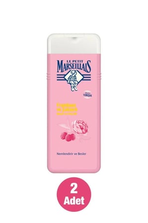 Frambuaz ve Şakayık Aromalı Nemlendirici Tüm Ciltler İçin Kalıcı Kokulu Duş Jeli 2 x 400 ml