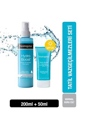 Neutrogena Nemlendirici Kuru Cilt için  Vücut Kremi 50 ml & Nemlendirici Sprey 200 ml 