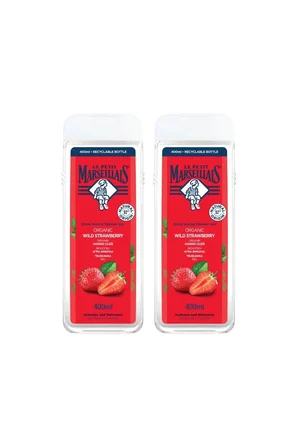 Akdeniz Çileği Aromalı Nemlendirici Tüm Ciltler İçin Kalıcı Kokulu Duş Jeli 2 x 400 ml