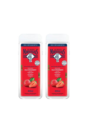 Akdeniz Çileği Aromalı Nemlendirici Tüm Ciltler İçin Kalıcı Kokulu Duş Jeli 2 x 400 ml