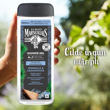 For Men 3'ü 1 Arada Mineraller ve Sedir Ağacı 400 Ml