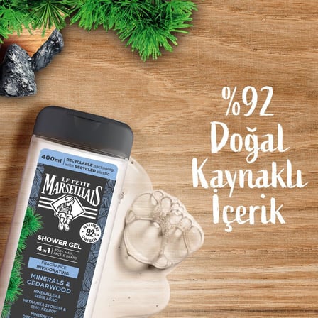 For Men 3'ü 1 Arada Mineraller ve Sedir Ağacı 400 Ml