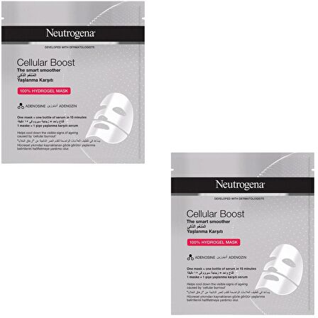 Neutrogena Cellular Boost Yaşlanma Karşıtı Hidrojel Maske 30 ml 2 ADET