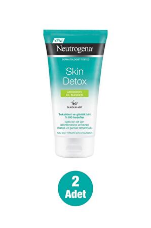 Neutrogena Skin Detox Arındırıcı Kil Maskesi 150 ml x2