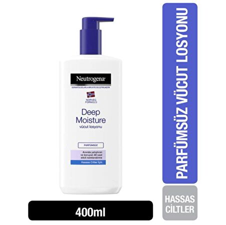 Neutrogena Deep Moisture Vücut Losyonu Parfümsüz 400 Ml